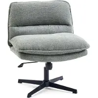 Hjh LIVING Draaistoel kruislingzitting / loungestoel Criss Cross 20 stof groen