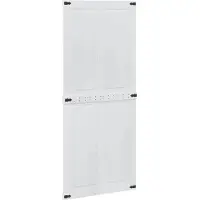 vidaXL Schuifdeur CORONA 90 x 210 cm Massief grenenhout Wit