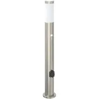 vidaXL Bolderverlichting met sensor en stopcontact 3 stuks 80 cm