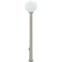 vidaXL Bolderarmatuur met stopcontact 120 cm RVS IP44