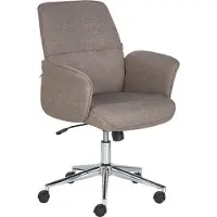 Beliani RAVISHING - Bureaustoel - Bruin - Polyester
