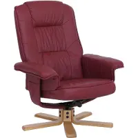 Mendler Relaxfauteuil Tv-fauteuil Fauteuil zonder voetenbank M56 Kunstleer MVG-gecertificeerd ~ bordeaux