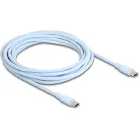 DeLOCK USB 2.0 Cable USB Type-C male to male PD 3.0 60 W 4 m blue Silicone