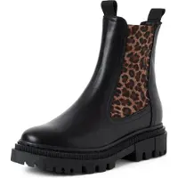 Tamaris Chelsea boots bruin / brokaat / zwart
