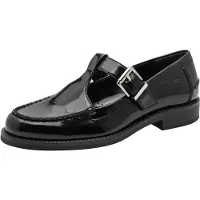 Tamaris Ballerina met riempjes zwart