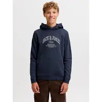 Jack & jones Junior Sweatshirt 'JJEDenver' donkerblauw / grijs / wit