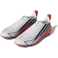 Adidas F50 Hyperfast League Veterloze Gras Voetbalschoenen (FG) Kids Wit Paars Roze