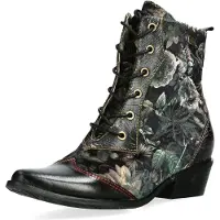 LAURA VITA Veterlaarsjes gemengde kleuren / zwart