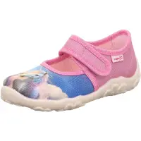 Superfit Ballerina's 'BONNY' saffier / grijs / lichtroze / offwhite