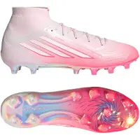 Adidas F50 Sparkfusion Elite Mid Gras Voetbalschoenen (FG) Dames Roze Wit