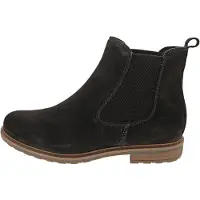 Tamaris Chelsea-laarsjes voor dames, leren enkellaarsjes 1-25056-41-347, dames, bruin