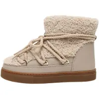 INUIKII Snowboots 'CURLY' beige / taupe