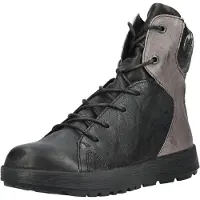 Think! Veterlaarsjes stone grey / zwart