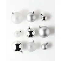 HEMA Kerstballen Set Zilver - 44 Stuks (zilver)