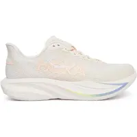 Hoka One One Loopschoen 'MACH 7' beige / pasteloranje / offwhite