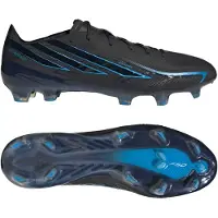 Adidas F50 Hyperfast Elite Gras Voetbalschoenen (FG) Zwart Zwart Blauw