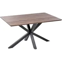 Beliani SPECTRA - Eettafel - Donkere houtkleur - 90 x 140 cm - MDF
