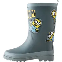 Next Regenlaarzen 'Minions' geel / donkergrijs / zwart / wit
