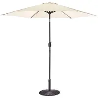 Beliani VARESE - Parasol - Lichtbeige - 270 cm - Polyester