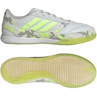 Adidas Sportschoen 'Top Sala Competition II' lichtgrijs / kaki / neongroen / wit