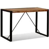 vidaXL Eettafel 120 cm massief gerecycled hout