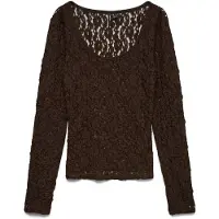 Vero Moda Shirt 'VMFLORA' donkerbruin