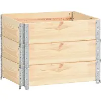 vidaXL Palletopzetranden 3 st 60x80 cm massief grenenhout