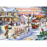 Castorland Kerstpuzzel 180 elementen voor kinderen vanaf 7 jaar