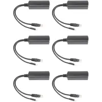 Torribaly 6X POE-Voedingsmodule Standaard Geïsoleerde Splitter 48V Naar 5V2.4A USB-Interfacesplitter