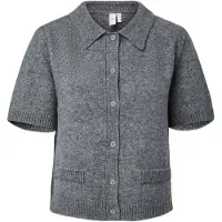 Y.A.S. Gebreid vest 'YASFRilo' grijs