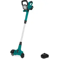 Vonroc Accu Onkruidborstel 20V – telescopisch handvat - staal- en nylonborstel | Incl. 4.0Ah accu en snellader