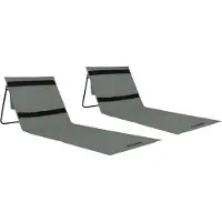 VirtuFit Strandmat - Grijs - Set van 2