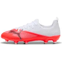 Puma Ultra 7 Match Gras / Kunstgras Voetbalschoenen (MG) Kids Wit Felrood Zwart