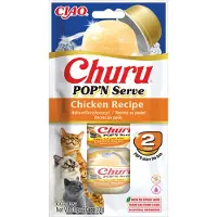 Inaba 6x Ciao Kattensnack Churu Pop'n Serve Chicken 2x35 gr