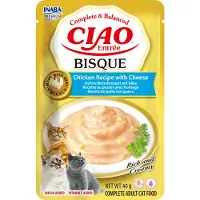 Inaba 12x Ciao Kattenvoer Entrée Bisque Chicken & Cheese 40 gr