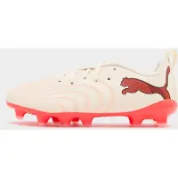 Puma Future 9 Play Gras / Kunstgras Voetbalschoenen (MG) Kids Gebroken Wit Zwart Roze