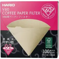 Hario Papieren filters V60 02 MK, 100 stuks.