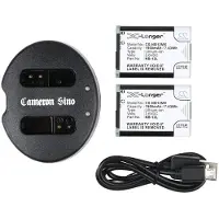 123accu Canon NB-12L accu's en USB lader (3.6 V, 1900 mAh, huismerk)
