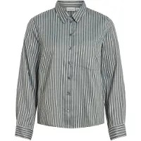 Vila Blouse 'VIDarma' donkergroen / wit