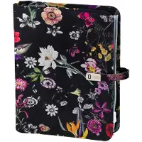 Kalpa 1011-12 hervulbare A5 organizer Bloemenzee Zwart 1 week per 2 paginas 2026-2027-2028