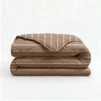 Fresh & Co Lazy Dekbed Zonder Overtrek Poplin - Taupe 200 x 200 cm