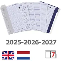 Kalpa 1016-18 A5 6 Ringplanner Agenda Mintgroen 1 week per 2 paginas 2026-2027-2028