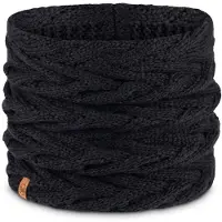 Buff - Knitted & Fleece Neckwarmer Caryn - Sjaal One Size, zwart