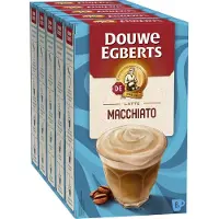Douwe Egberts Verwenkoffie Latte Macchiato Oploskoffie - 5 x 8 zakjes