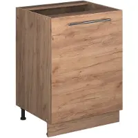 Vicco Keukenonderkast Fame-Line Goudkleurig Eiken/Goudkleurig Eiken 60 cm 1 deur zonder werkblad, Model 65193