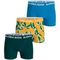 Björn Borg boxershorts (set van 3) Geel Jongens Stretchkatoen All over print - maat 158
