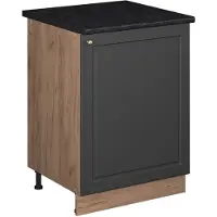 Vicco Wastafelkast Fame-Line Anthrazit-Gold Landhaus/Goudkleurig Eiken 60 cm, Model 63372