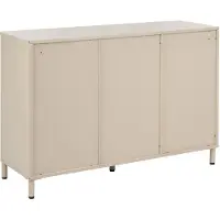 Beliani OMBURA - Dressoir met 2 deuren en lades - Beige - Staal