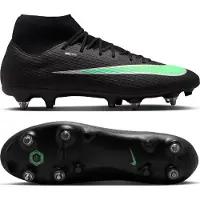 Nike Mercurial Superfly 11 Academy IJzeren-Nop Voetbalschoenen (SG) Anti-Clog Zwart Felgroen Zilvergrijs