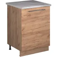 Vicco Wastafelkast Fame-Line, Goudkleurig Eiken/Goudkleurig Eiken, 60 cm